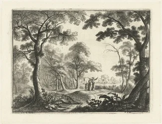Landschap met de wegzending van Hagar