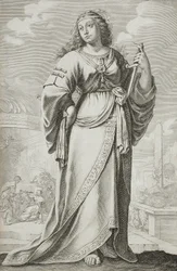 Lucretia (naar Claude Vignon)