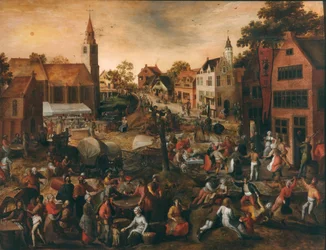 Dorpsfeest, midden 16e eeuw