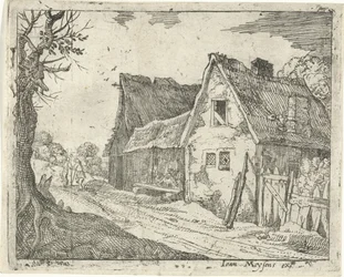 Boerderij aan een landweg