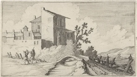 Brug voor ommuurde gebouwen