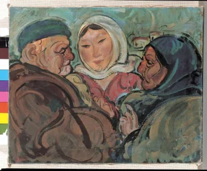 Compositie met drie figuren