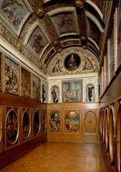 Uitzicht op het Studiolo van Francesco I de Medici