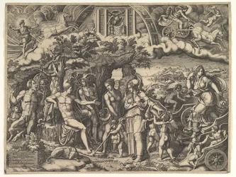 Het oordeel van Paris, 1555