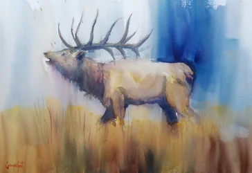 Het herfstgebrul van de eland