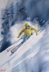 Actie bij het alpineskiën