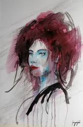 Expressief vrouwenportret