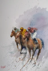 Galopperende renpaarden