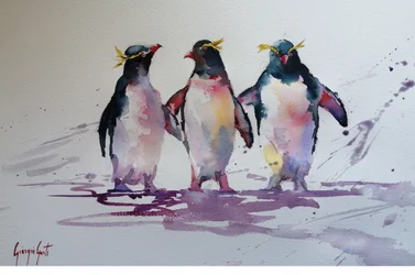 Speelse pinguïnvriendjes