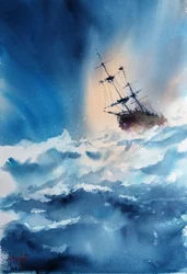 Het grootzeilschip Storm