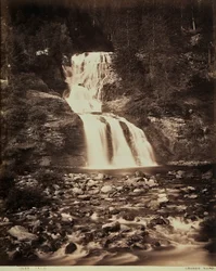 De Faido-watervallen, in Zwitserland