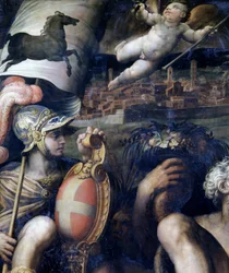 Allegorie van de stad Arezzo, Italië