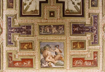 (detail) Ceres voedt Triptolemus, plafond van Altoviti, 1553