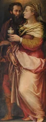 Giorgio Vasari met zijn vrouw Niccolosa Bacci, ca. 1565