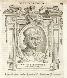 Milaan, Biblioteca Braidense, Vite de piv excellent, Giorgio Vasari 1568, 38 Giuliano di Baccio d