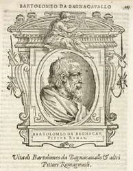 Milaan, Biblioteca Braidense, Vite de piv excellent, Giorgio Vasari 1568, Bartolomeo Ramenghi genaamd Bagnacavallo