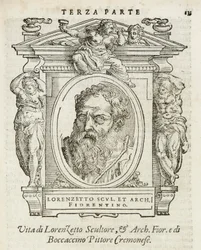 Milaan, Biblioteca Braidense, Vite de piv excellent, Giorgio Vasari 1568, Lorenzo Lotti genaamd Il Lorenzetto
