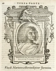 Milaan, Biblioteca Braidense, Vite de piv excellent, Giorgio Vasari 1568, Mariotto Albertinelli
