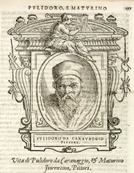 Milaan, Biblioteca Braidense, Vite de piv excellent, Giorgio Vasari 1568, Polidoro da Caravaggio