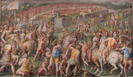 De bestorming van het fort van Stampace in Pisa, 1568-1571