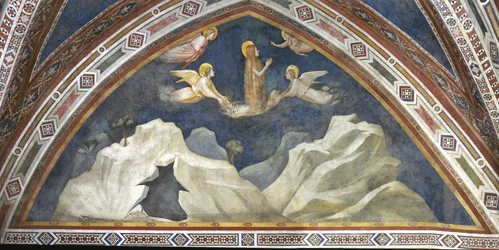 Kapel van de Magdalena, de oostelijke muur: Scènes uit het leven van de Magdalena, 