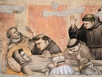 Dood van St. Franciscus (detail)