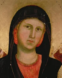 Madonna, uit Madonna en Kind op de Troon (detail)