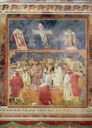 St. Hiëronymus controleert de stigmata op het lichaam van St. Franciscus, 1296-97