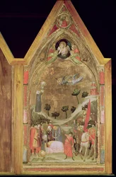 Het martelaarschap van St. Paulus, rechterpaneel van het Stefaneschi-drieluik, ca. 1320