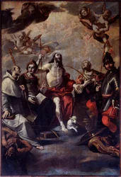 Sint Jan de Doper, Sint Joris, Sint Lucia, Sint Catharina, Sint Bernardus