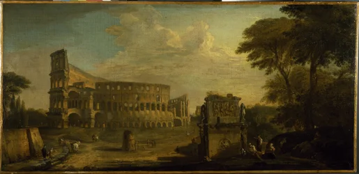 Een uitzicht op het Colosseum, Rome