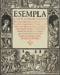 Esemplario di Lauori..., titelpagina recto, 1 augustus 1532