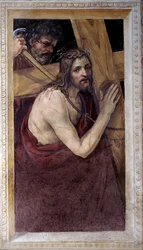 Jezus draagt zijn kruis