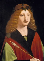 Portret van een jongeling met een pijl, c.1500-10