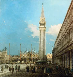 De Piazzetta, Venetië, met het Bacino di S. Marco en het eiland S. Giorgio Magiore