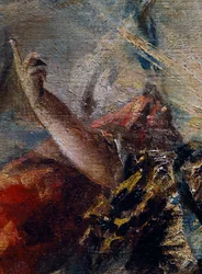 De arm van de Engel die Tobias zegent (detail)