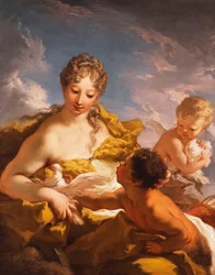 Venus, Cupido en een Faun