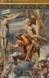 Counterfaccata, IL Pordenone, Kruisiging 1520-21, Detail