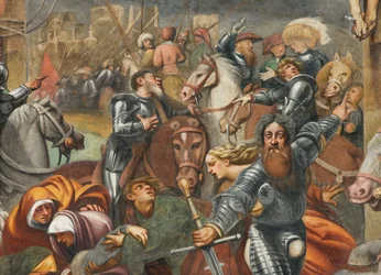 Counterfaccata, IL Pordenone, Kruisiging 1520-21, Detail