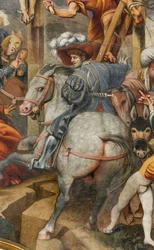 Counterfaccata, IL Pordenone, Kruisiging 1520-21, Detail