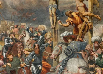 Counterfaccata, IL Pordenone, Kruisiging 1520-21, Detail