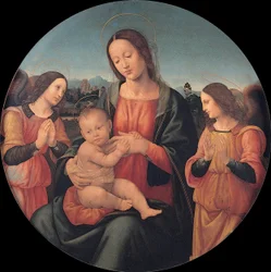 Madonna met het Kind en engelen