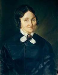 Portret van Donna Tecla Antonini de Laska door Giovanni Baccarlino