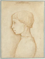 Portret van een Jongen in Profiel