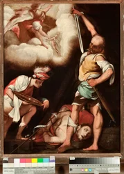 De onthoofding van Johannes de Doper (detail)
