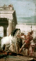 Alexander de Grote en zijn paard Bucephala