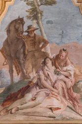 Palazzina (Klein Gebouw): tweede kamer of kamer van Ariosto met fresco