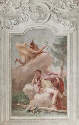 Palazzina (Klein Gebouw), de derde kamer of kamer van de Aeneis: "Aeneas droomt van Mercurius die hem beveelt te vertrekken"