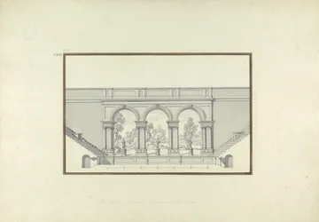 Reconstructie van het Tweede Theater in Laodicea, c.1750