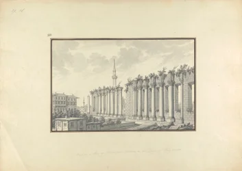 Uitzicht op de Ruïnes van het Asclepium in Pergamon